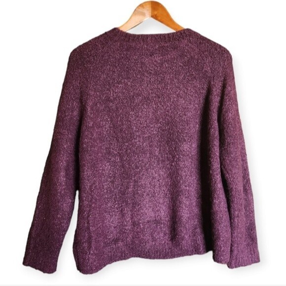 Asos Purple Berry Wool Blend Soft Knit Crew Neck Sweater Size 6 - Picture 2 of 6